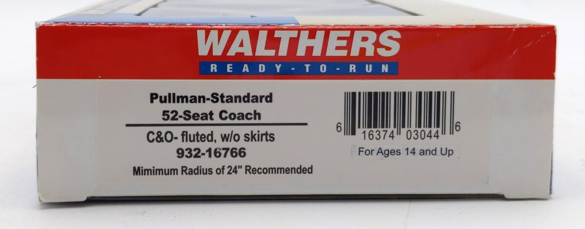 Walthers 932-16766 Chesapeake & Ohio Pullman-Standard 52-Seat Passenger Coach