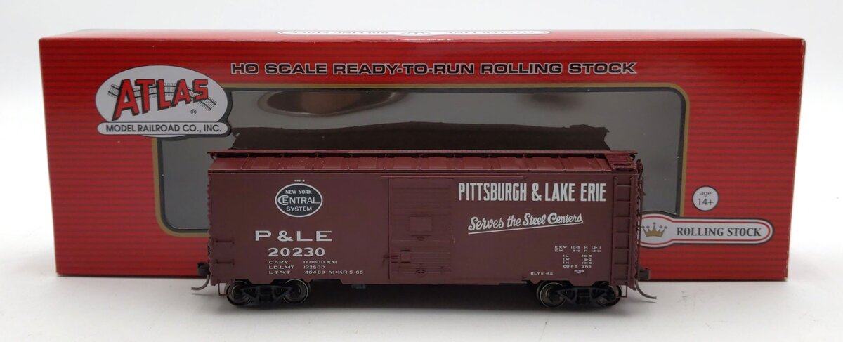 Atlas 20004774 HO Pittsburgh & Lake Erie 40' Postwar with 6' Door Box Car #20230
