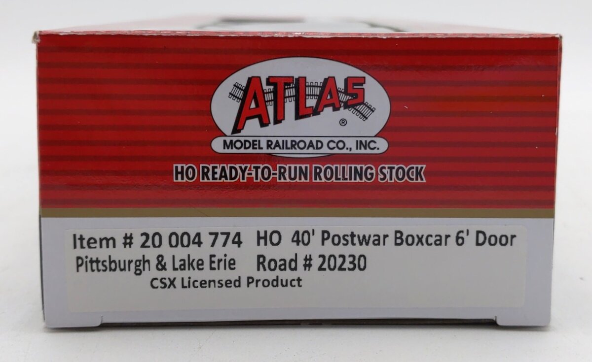 Atlas 20004774 HO Pittsburgh & Lake Erie 40' Postwar with 6' Door Box Car #20230
