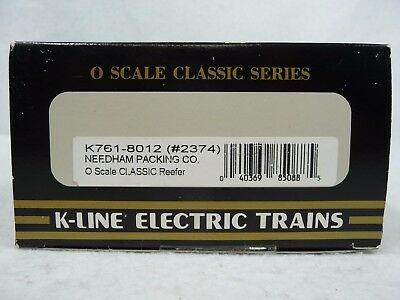K-Line K761-8012 O Gauge Needham Packing Plug Door Boxcar LN/Box