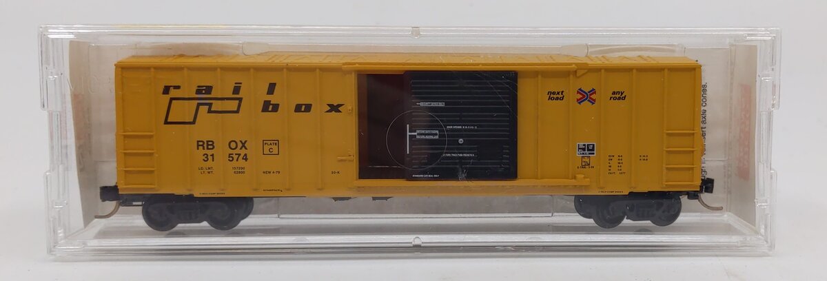Micro-Trains 02500560N Railbox 50' Rib Side Boxcar w/o Roofwalk #31574 LN/Box