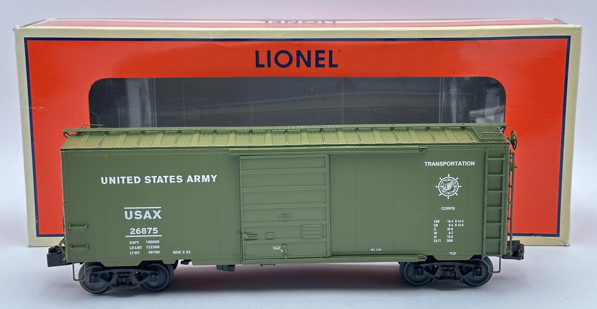 Lionel 6-82622 O US Army PS-1 Boxcar                             LN/Box