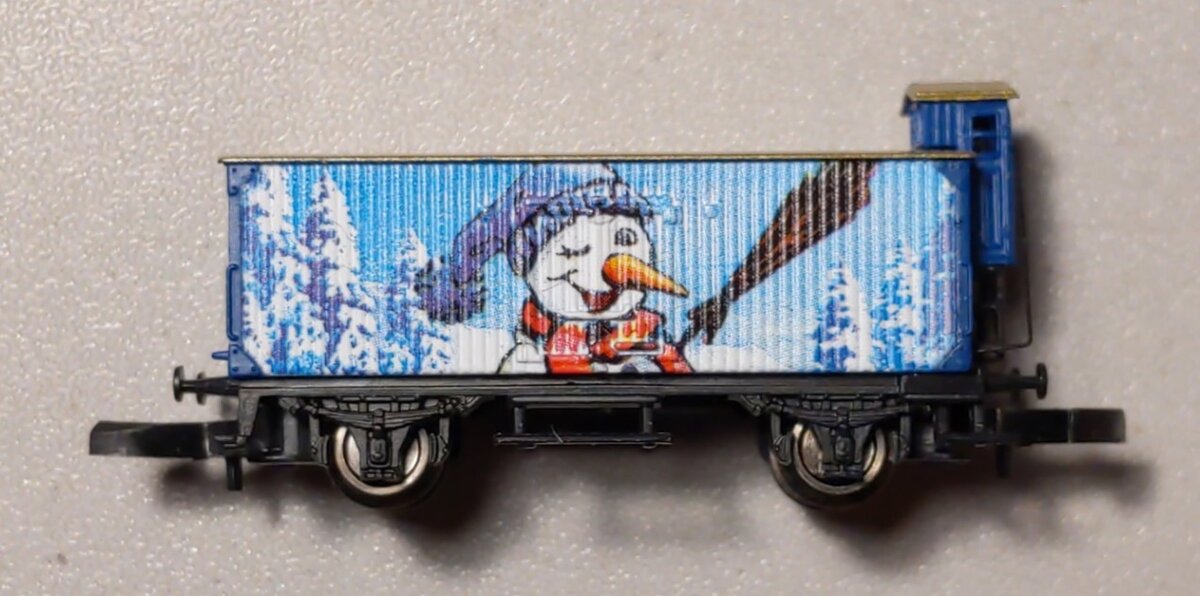Marklin 80617 Z Scale 2007 Christmas Snowman Car