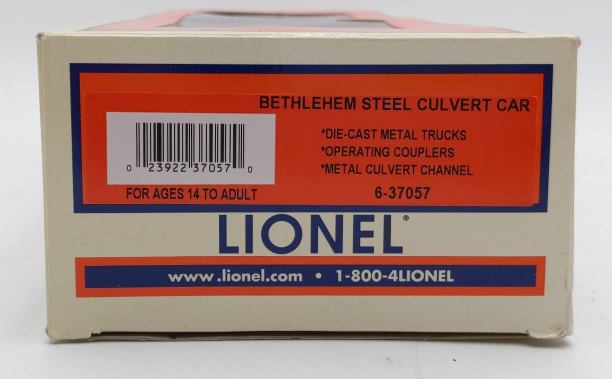 Lionel 6-37057 O Gauge Bethlehem Steel Culvert Car #37057