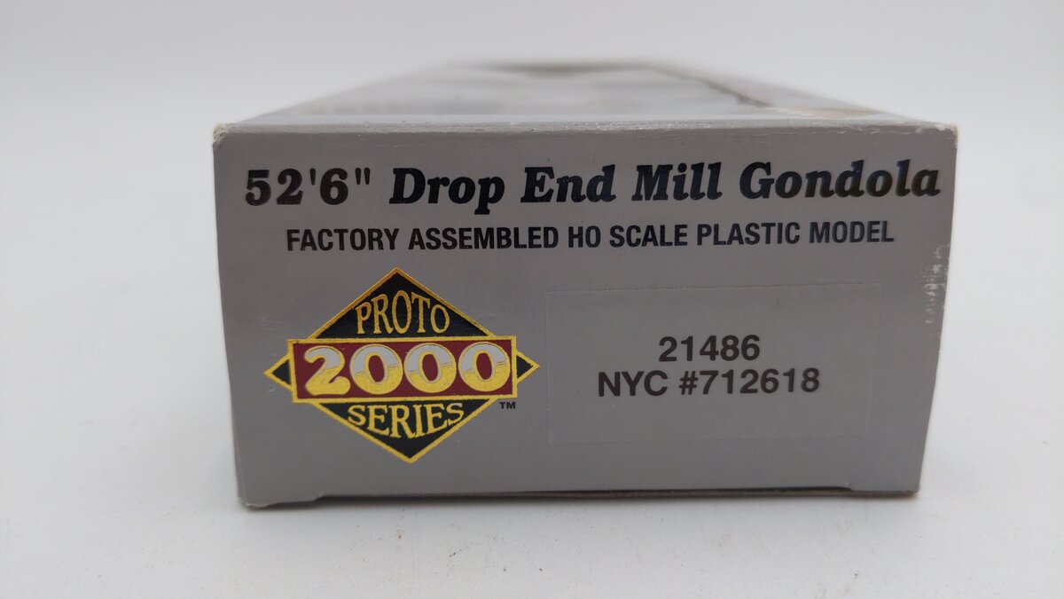 Proto 2000 21486 HO Scale New York Central 52'6" Drop End Mill Gondola #712618