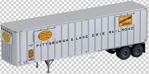 Trainworx Inc 40432-10 N Scale P&LE 40' Flexi-Van Trailer #80