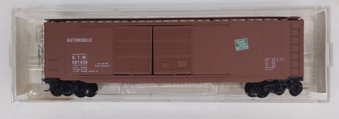 Micro-Trains 03400170 N Scale GTW 50' Standard Double Door Boxcar #591450