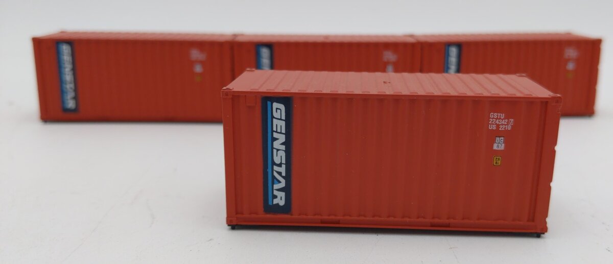 Athearn 2053 HO 20' Genstar Containers (Set of 4)