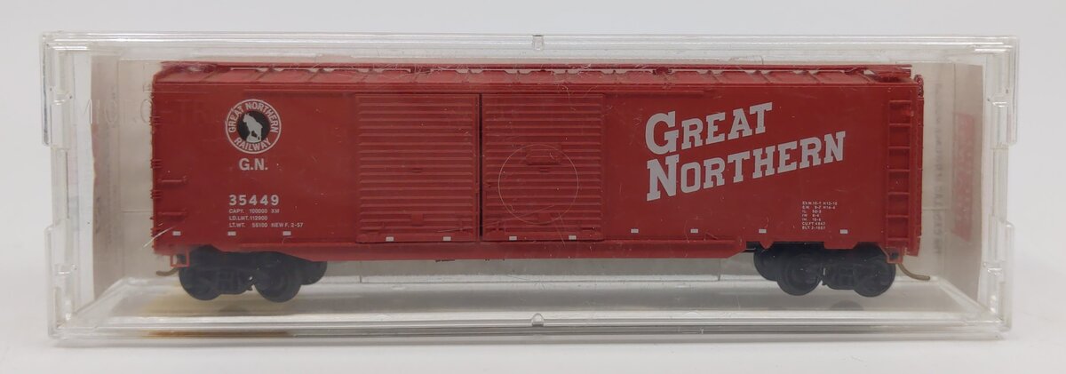 Micro-Trains 07800020 N Great Northern 50' Double Side Door Auto Boxcar #35449