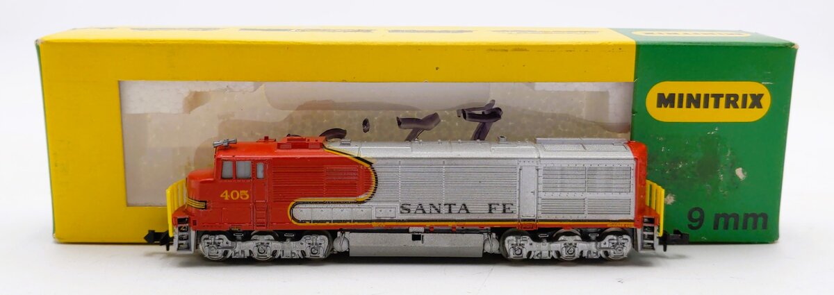 Minitrix 2012 N Scale AT&SF GE U-30C Diesel Locomotive #405 LN/Box