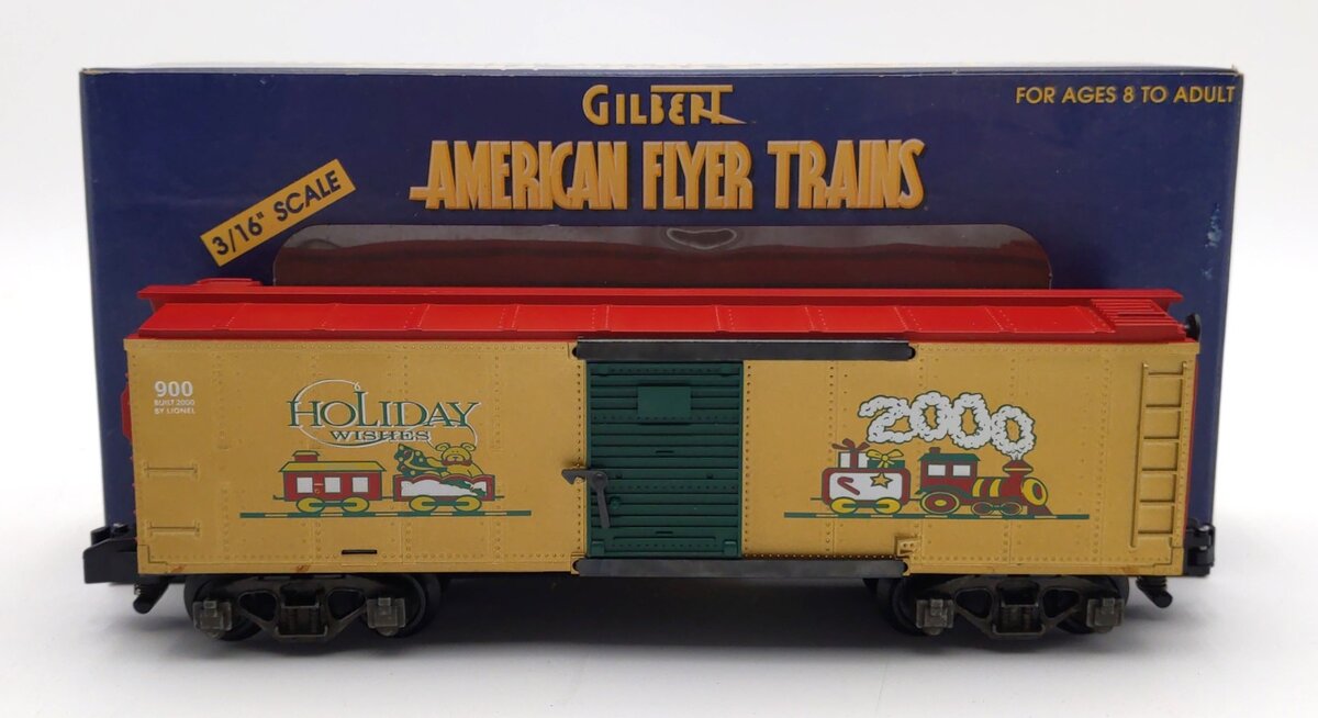 American Flyer 6-48340 S Scale 2000 Christmas Boxcar NIB