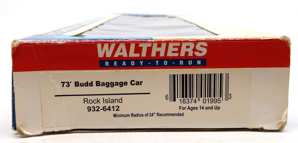 Walthers 932-6412 HO Rock Island 73' Budd Baggage Car LN/Box
