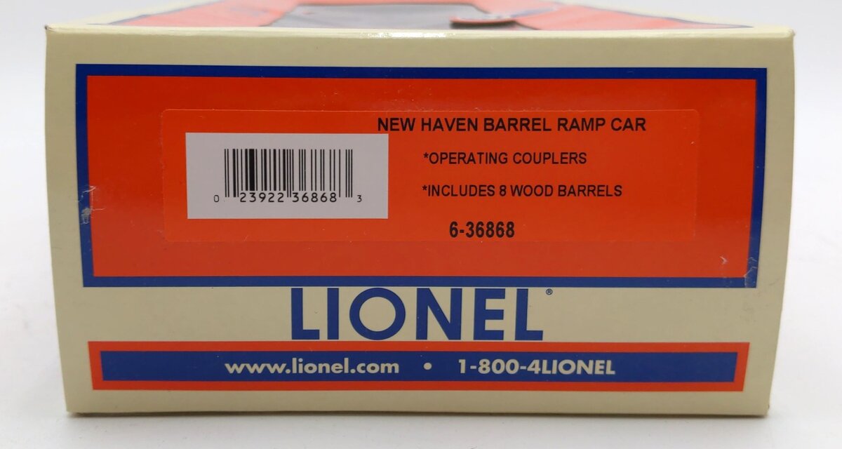 Lionel 6-36868 O New Haven Barrel Ramp Car