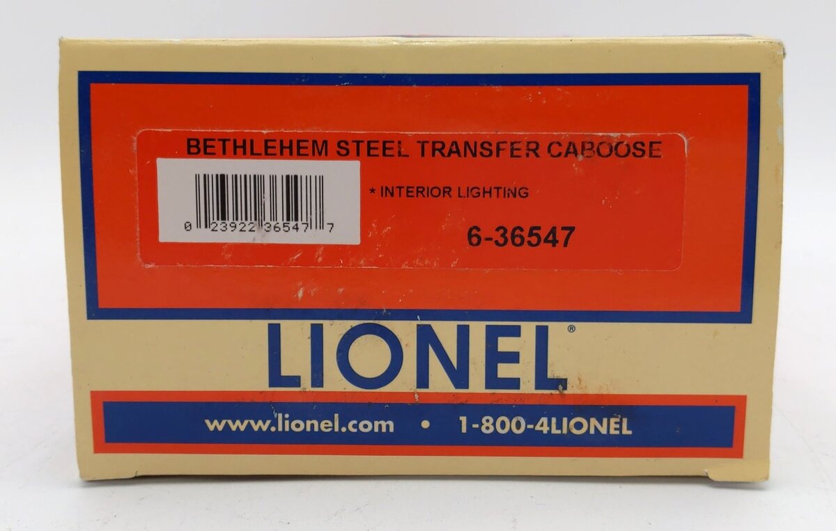 Lionel 6-36547 O Gauge Bethlehem Steel Transfer Illuminated Caboose #36547 LN/Box