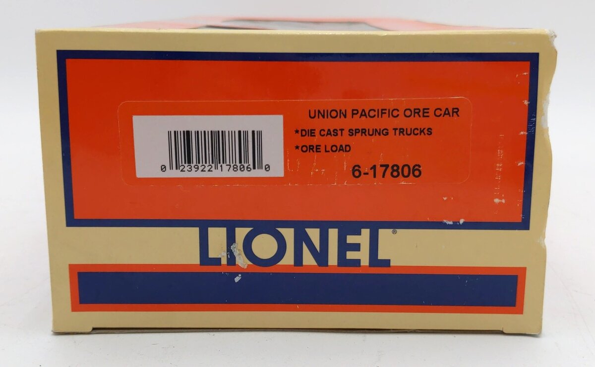 Lionel 6-17806 O Gauge Union Pacific Ore Car with Load #27250