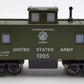 RMT CAB311 O Gauge US Army Caboose #1205 with Operating Marker Lights LN/Box