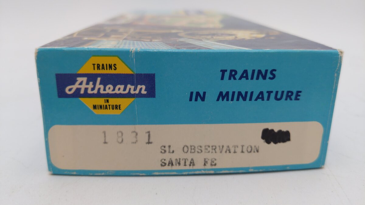 Athearn 1831 HO Scale Santa Fe Streamlined Observation Car #3246