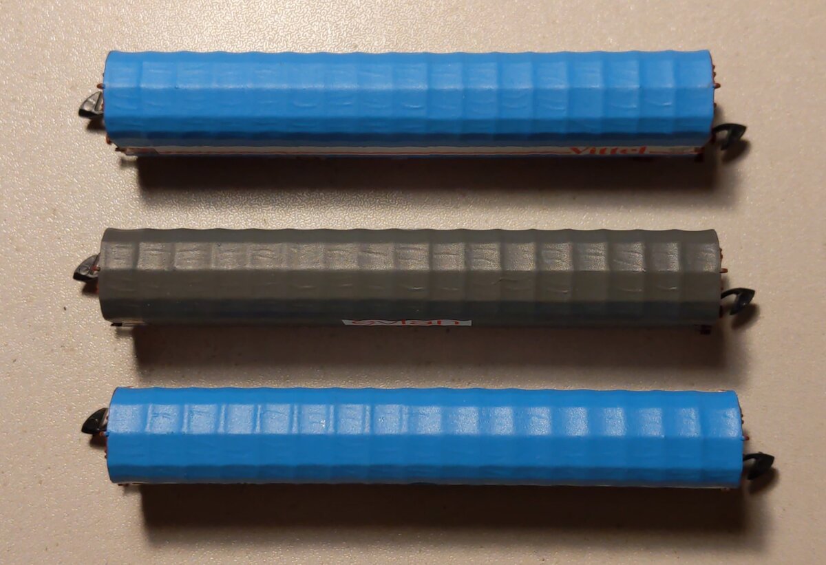 Marklin 82427 Z French State Railways Rils Sliding Tarpaulin Car (Set of 3)