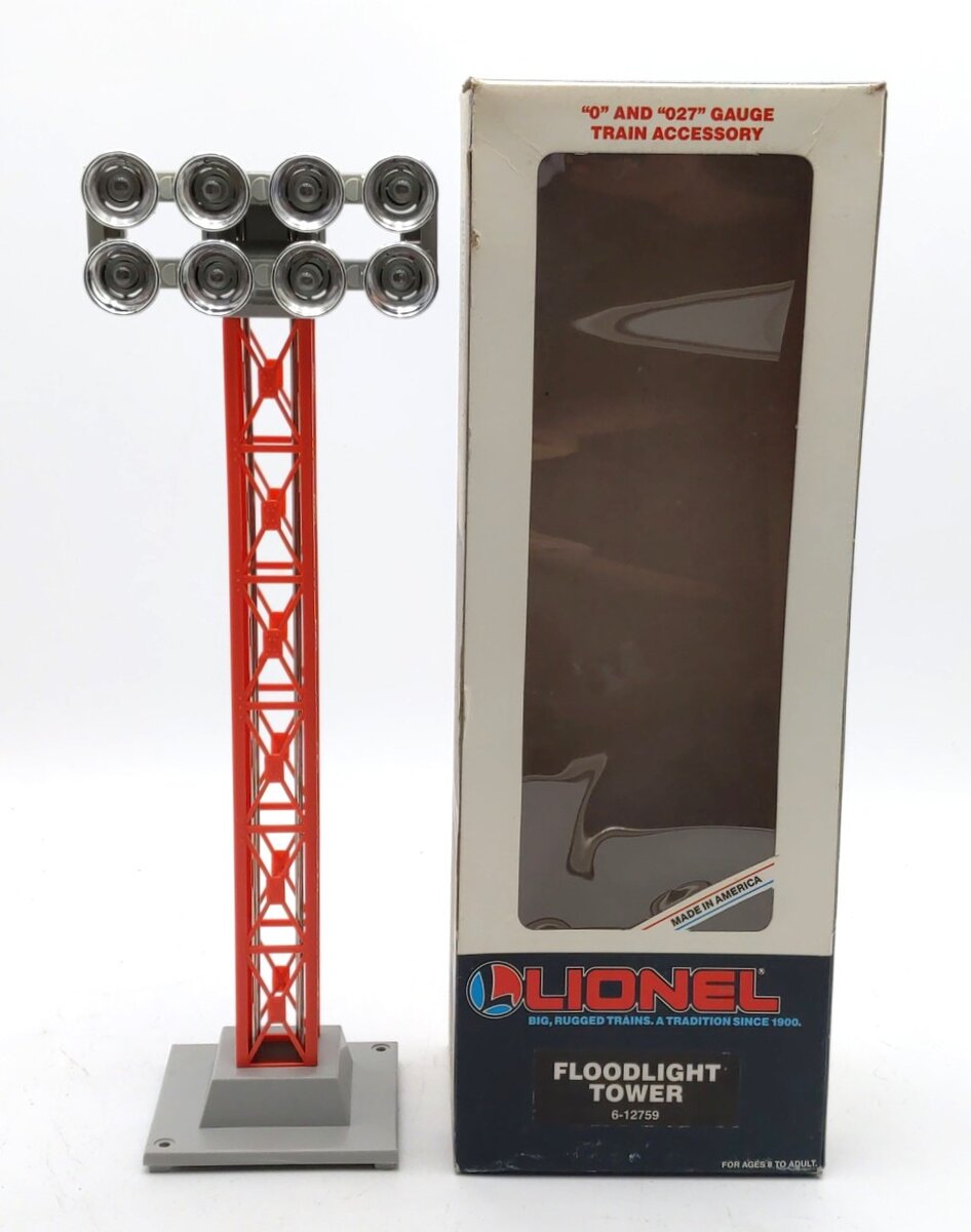 Lionel 6-12759 O/O27 Gauge 8-Lamp Floodlight Tower NIB