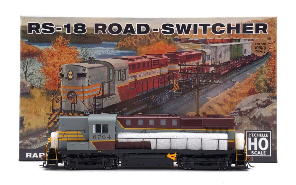Rapido Trains 32531 HO Canadian Pacific MLW RS-18 Diesel Loco #8764 w/DCC/Sound