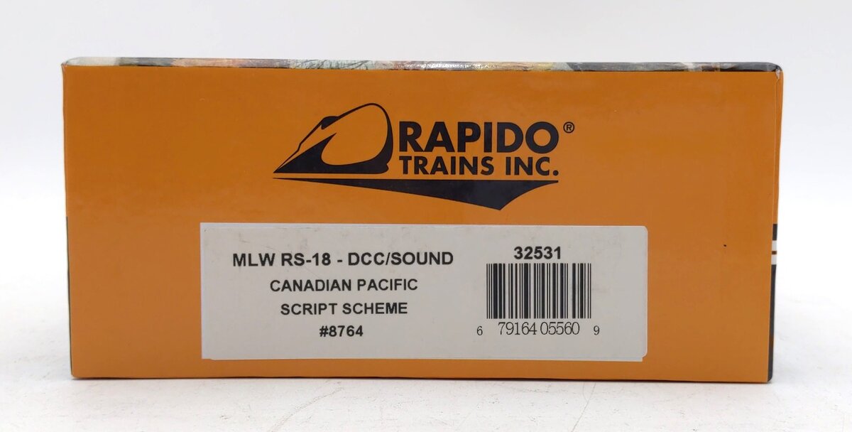 Rapido Trains 32531 HO Canadian Pacific MLW RS-18 Diesel Loco #8764 w/DCC/Sound
