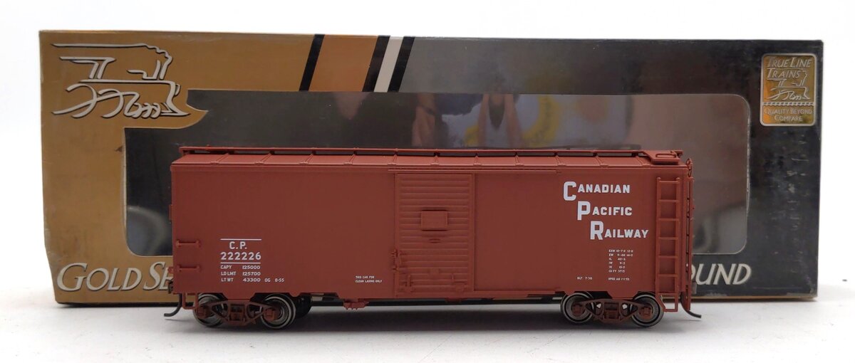 True Line Trains 300102 HO Scale Canadian Pacific Boxcar #222226