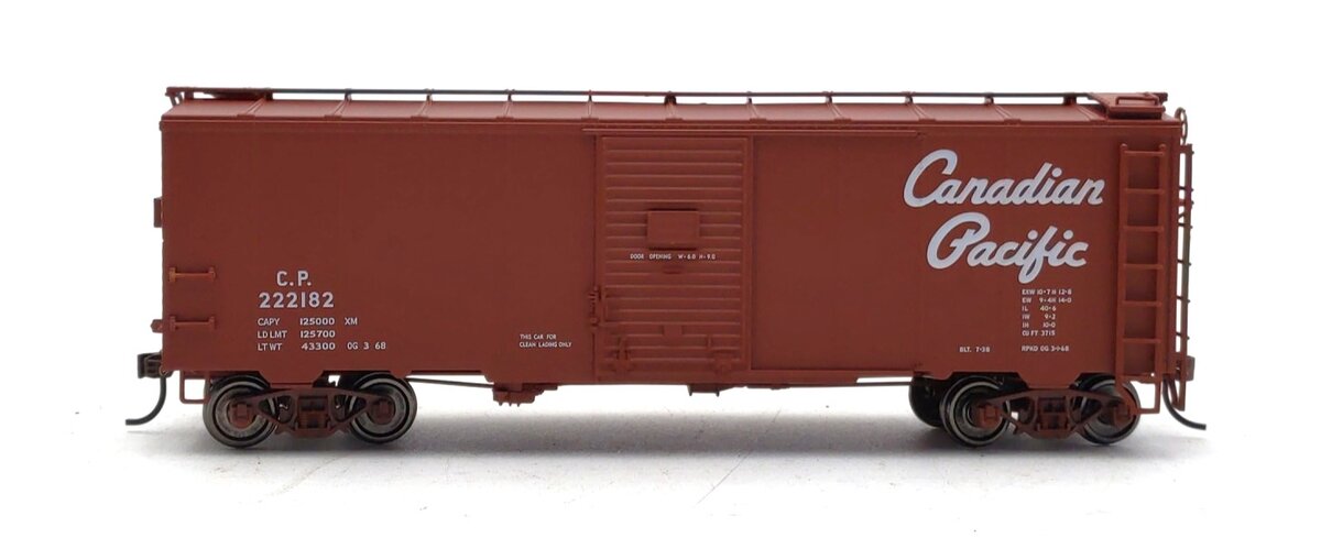True Line Trains 300108 HO Scale Canadian Pacific Boxcar #222182