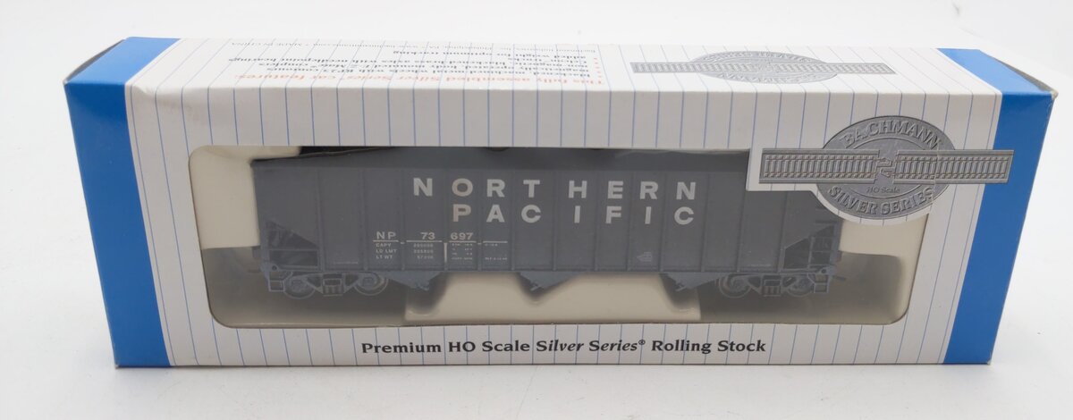Bachmann 18736 HO Northern Pacific 3-Bay 100-Ton Hopper Car w/ Coal Load #73697