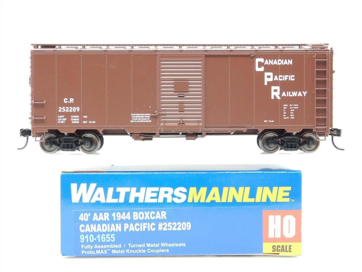 Walthers 910-1655 HO Canadian Pacific 40' AAR 1944 Boxcar - Ready to Run #252209