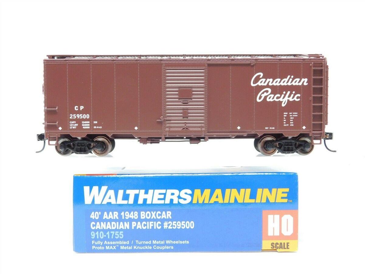 Walthers 910-1755 HO Canadian Pacific 40' AAR 1948 Boxcar - Ready to Run #259500