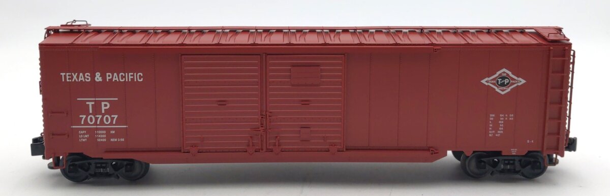 Lionel 1926471 O Texas and Pacific 50' Double Door Boxcar #70707