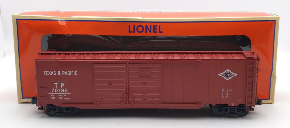 Lionel 1926472 O Texas and Pacific 50' Double Door Boxcar #70735