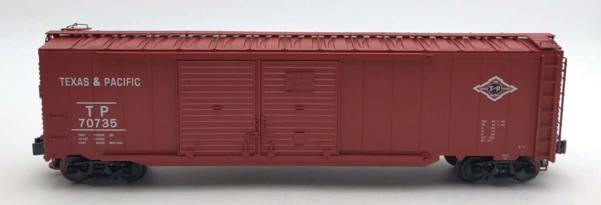 Lionel 1926472 O Texas and Pacific 50' Double Door Boxcar #70735
