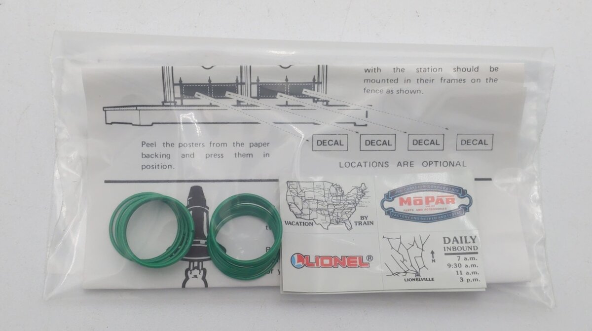 Lionel 6-12748 O/027 Illuminated Station Platform LN/Box