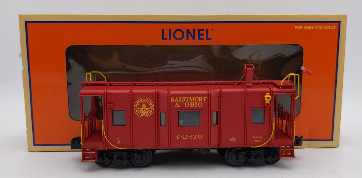 Lionel 6-17647 O Gauge Baltimore & Ohio I-12 Illuminated Caboose #C-2820 LN/Box