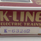 K-Line K63282 O Gauge Shell Single Dome Tank Car EX/Box