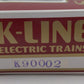 K-Line K90002 O Gauge 1992 Collector Club 2-Bay Covered Hopper Car #90002 EX/Box