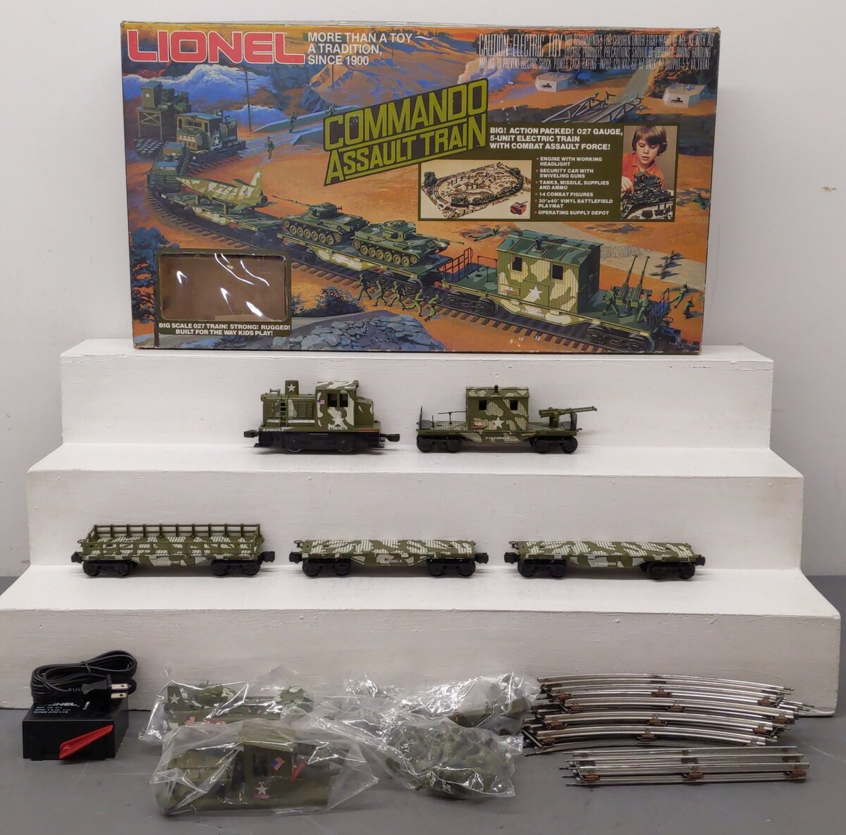 Lionel 6-1355 O Gauge Commando Assault Train Set EX/Box