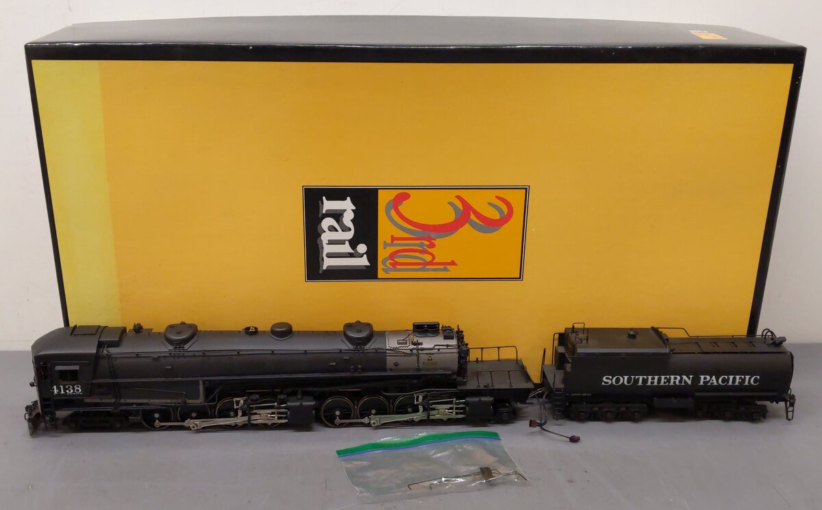 Sunset Models 4138 O Brass SP Cab Forward 4-8-8-4 Steam Locomotive #4138 -2 Rail EX/Box