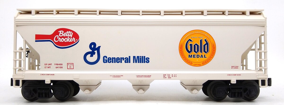 Lionel 6-17170 O Gauge G.M. Golden Medal 3-Bay Hopper LN/Box