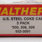 Walthers 932-3091 HO U.S. Steel Coke Car #300/#308/#326 Kit (Pack of 3)