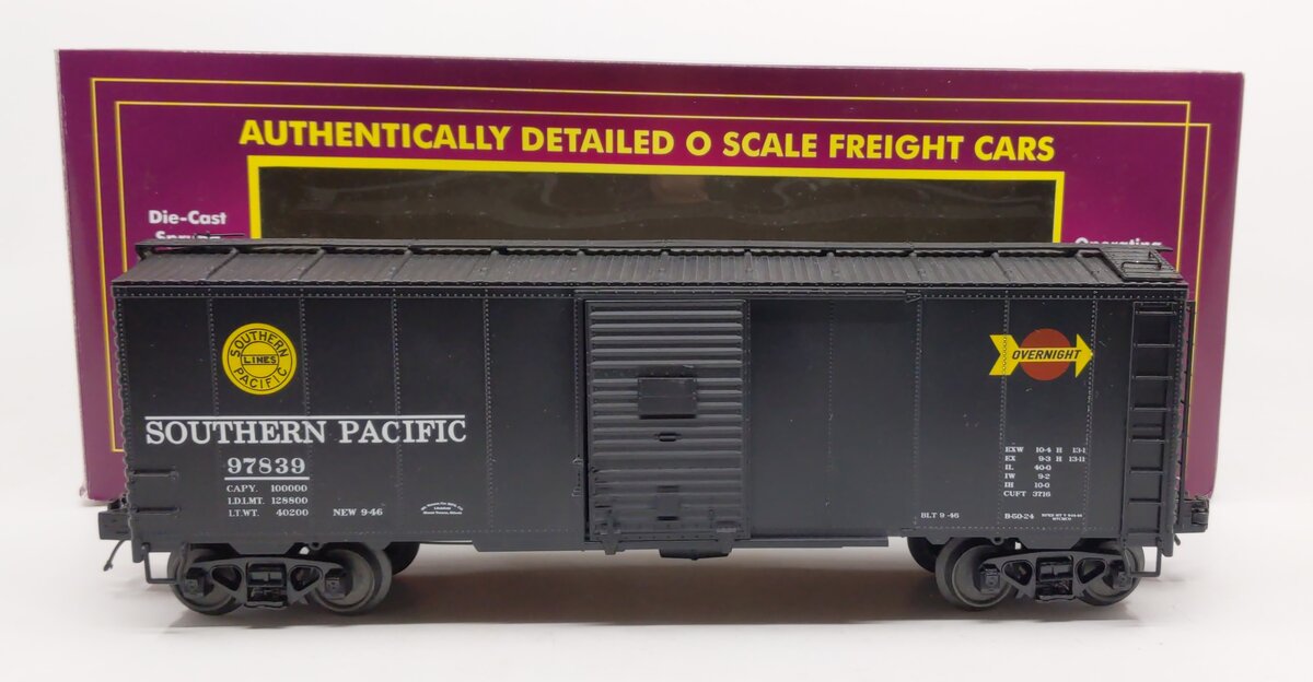 MTH 20-93588 O Gauge Southern Pacific 40' AAR Boxcar #97839