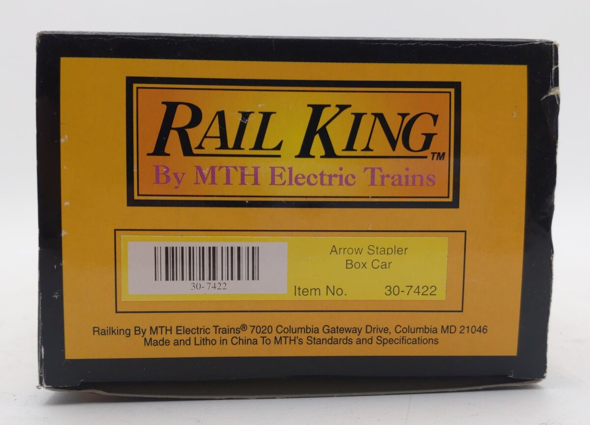 MTH 30-7422 O Gauge Arrow Stapler Boxcar #12509