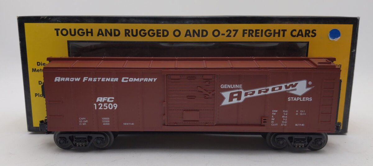MTH 30-7422 O Gauge Arrow Stapler Boxcar #12509