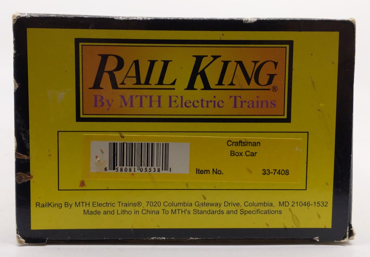 MTH 33-7408 O Gauge Craftsman Boxcar LN/Box