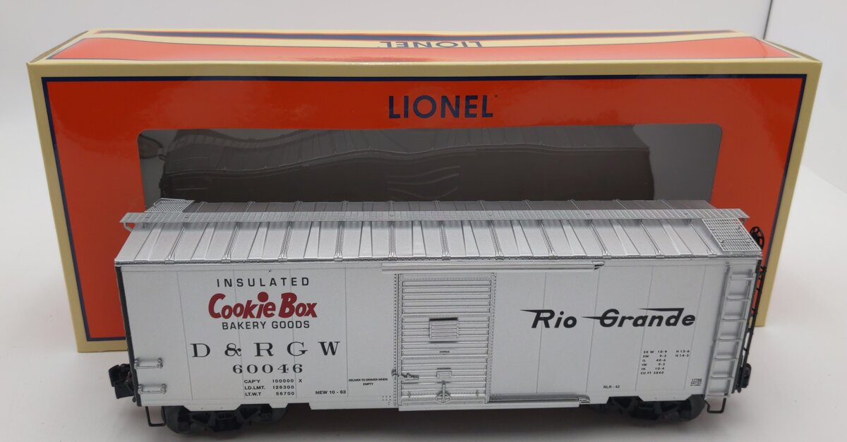 Lionel 6-17769 O Gauge DRGW PS-1 Boxcar #60046 NIB
