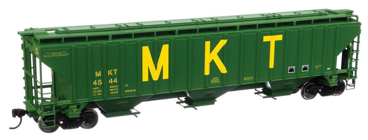 Walthers 910-49027 HO MKT 57' Trinity 4750 3-Bay Covered Hopper RTR #4544