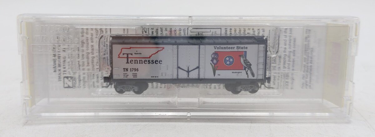 Micro-Trains 50200543 Z Scale Tennessee 40' Standard Plug Door Boxcar #1796 LN/Box