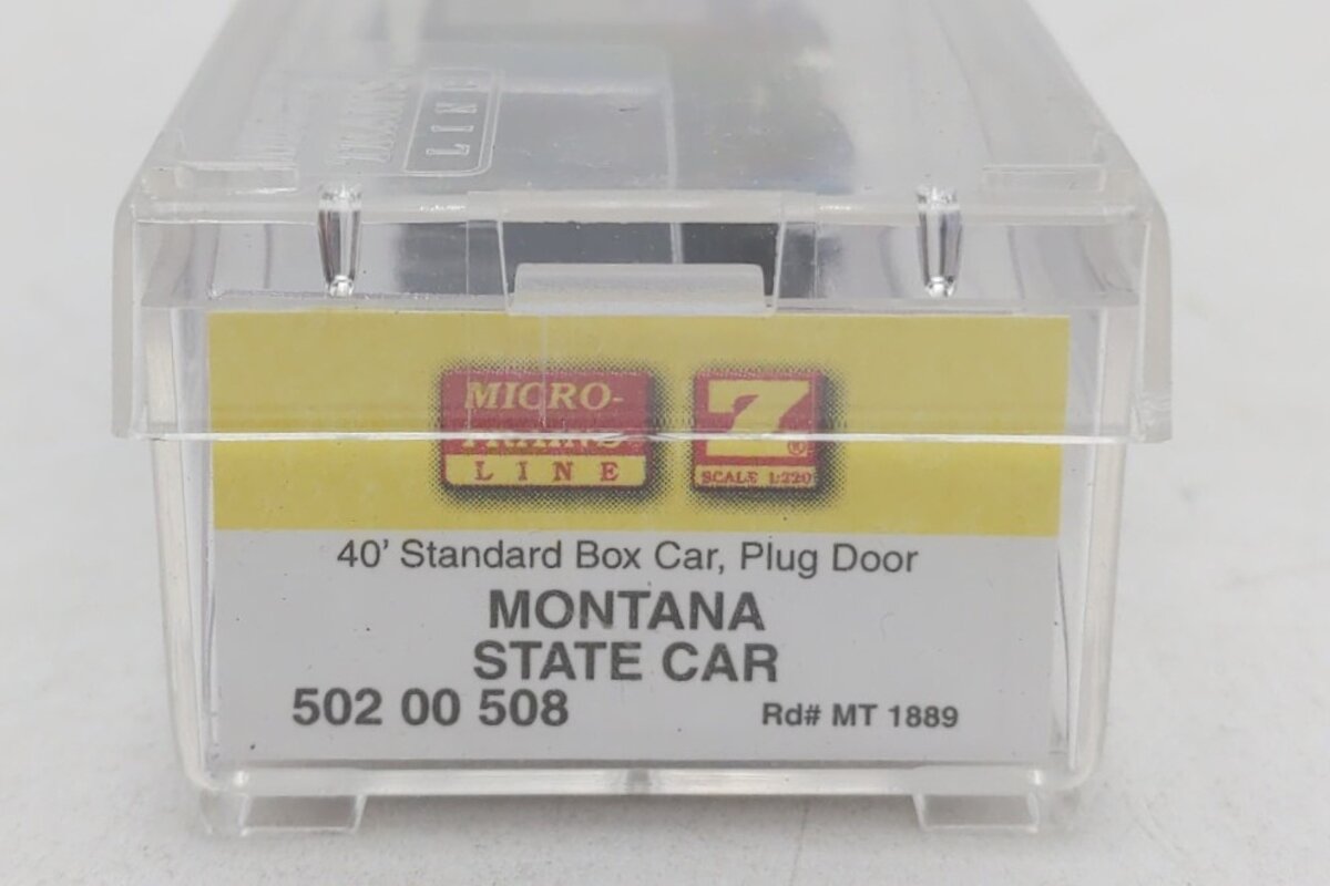 MicroTrains 50200508 Z Scale Montana State 40' Standard Plug Door Boxcar #1889 LN/Box