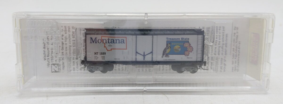MicroTrains 50200508 Z Scale Montana State 40' Standard Plug Door Boxcar #1889 LN/Box